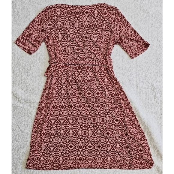 Motherhood Maternity - Red & Pink Wrap Dress - Picture 3 of 7